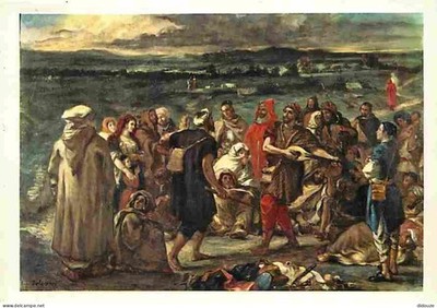 AK - Kunst - Malerei - Eugène Delacroix - Arabische Schauspieler oder Narren