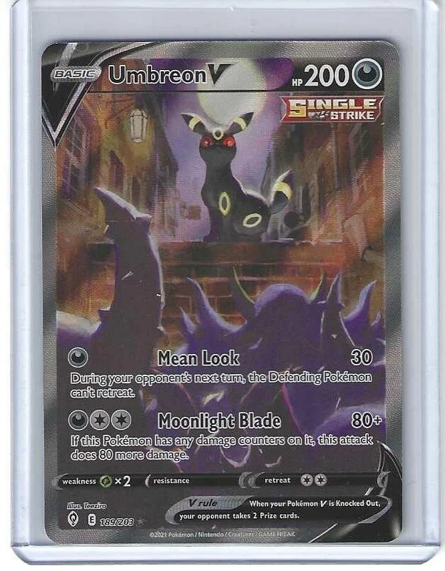 Umbreon V - Evolving Skies #189 Price & Value ($400.10) | PokeScope