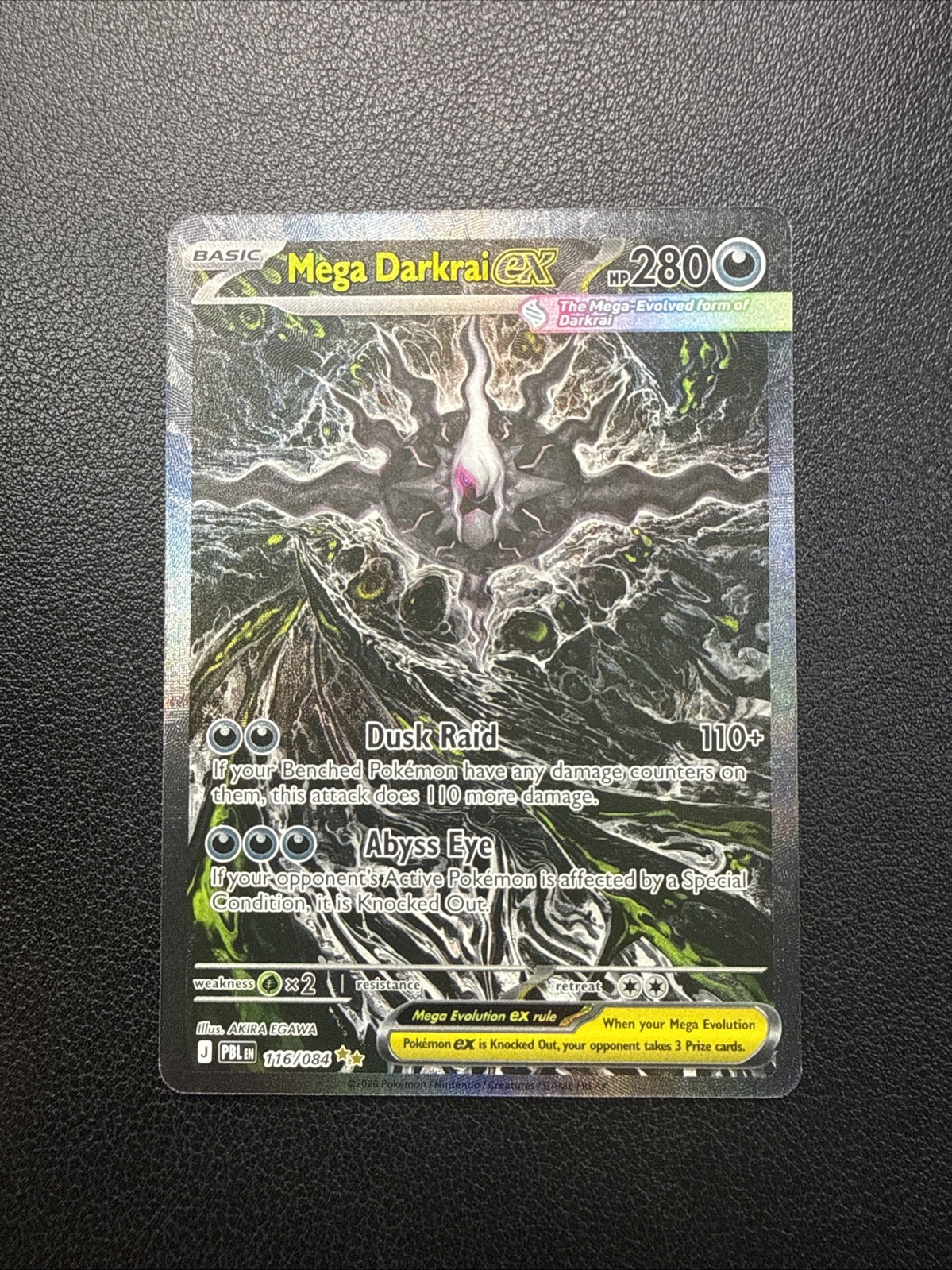 Mega Darkrai ex SIR 116/084 Pokemon Pitch Black ENGLISH NM