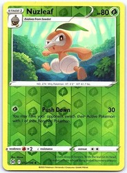 Nuzleaf 012/196 Lost Origin Reverse Holo Uncommon