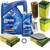 Mann Inspektionspaket 6L Mannol Special Plus 10W-30 FüR Mercedes W202 C 180