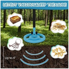Compact Kids Metal Detector for Hiking and Birthday Gift