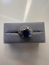 Tiffany Victoria Ring - Vine Ring in Platinum with a Tanzanite and Diamonds