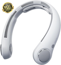 Upgraded Portable Neck Fan 5000mAh 5-Speed Bladeless Quiet Wearable Hands-Free G