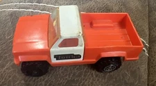 1978 Vintage Tonka Truck #086 Orange & White  Vintage Plastic Tonka Truck Toy