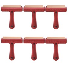 Pop-in Soft Rubber Brayer, 4" 6-Pack   Roller Tool for Crafting and Block P...