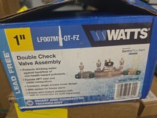 WATTS LF007M1-QT-FZ - Double Check Valve Backflow Preventer 1'' Water SentryPlus