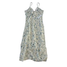 READ NWT Frankies Bikinis Floral Lace Cover Up Dress Womens Small Cottagecore