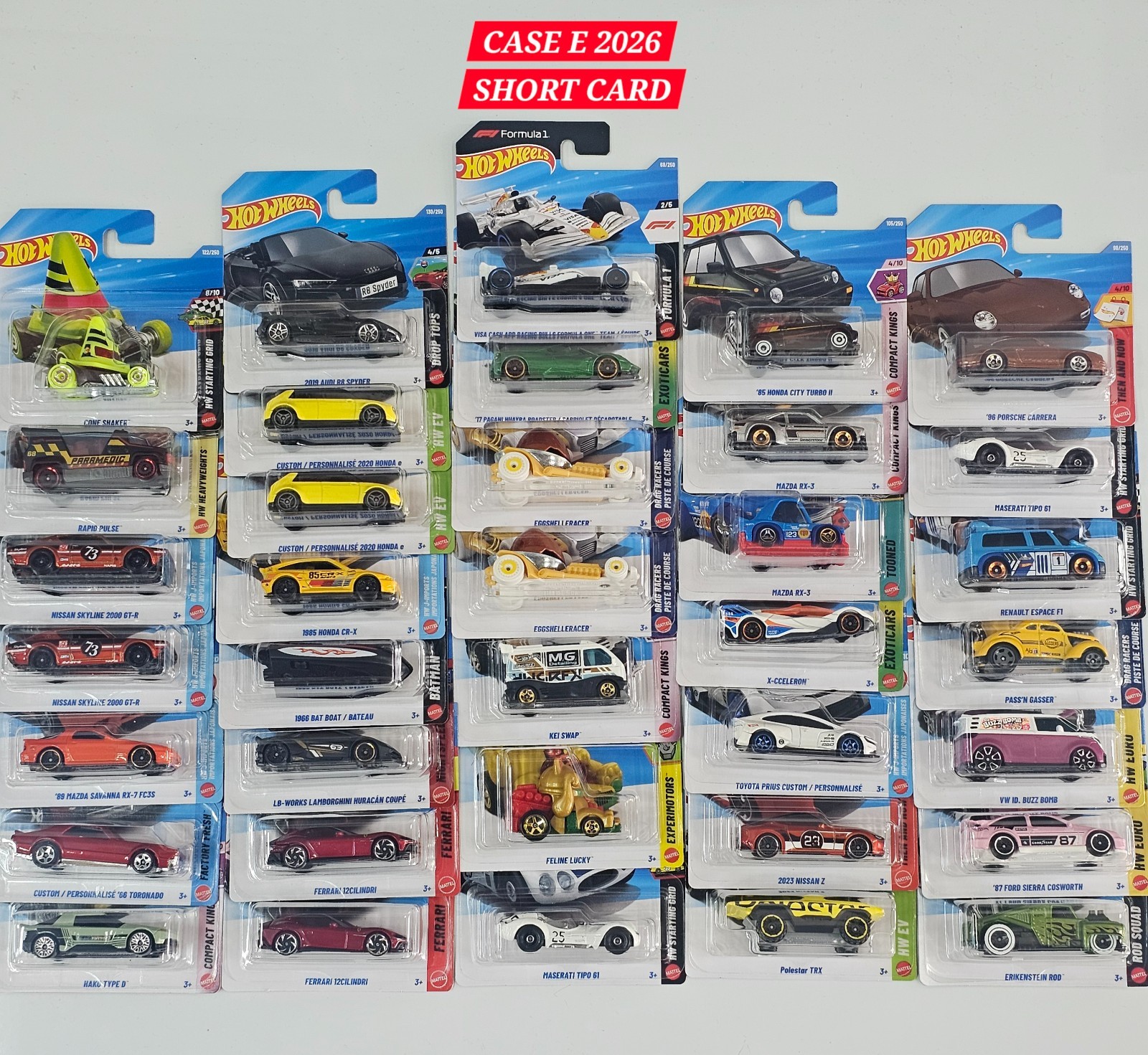 HOT WHEELS MAINLINE CASE E  2026 READY STOCK - CHOOSE MODEL - COMBINE POST