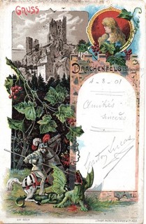 cpa 67 : Grüss vom Drachenfels i Siebengeb.