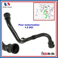 Partsline Luftschlauch Intercooler FüR Renault Megane III 1.5 Dci 144603415R
