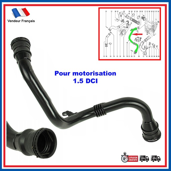 Partsline Luftschlauch Intercooler FüR Renault Megane III 1.5 Dci 144603415R-image