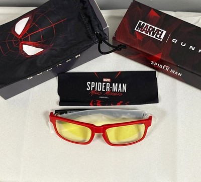 GUNNAR Marvel Spider-Man Miles Morales ENIGMA Blue Light Glasses Red/Yellow