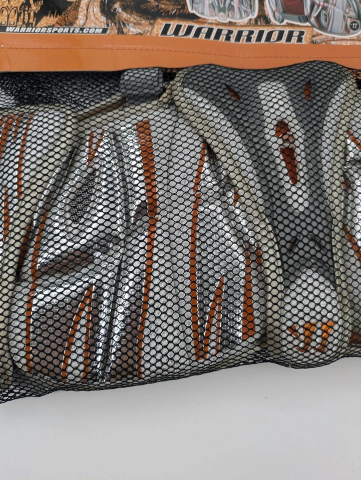 Almohadilla acanalada Warrior Sports Adrenaline 7.0 blanca/naranja lax/lacrosse Foto 3 de 4