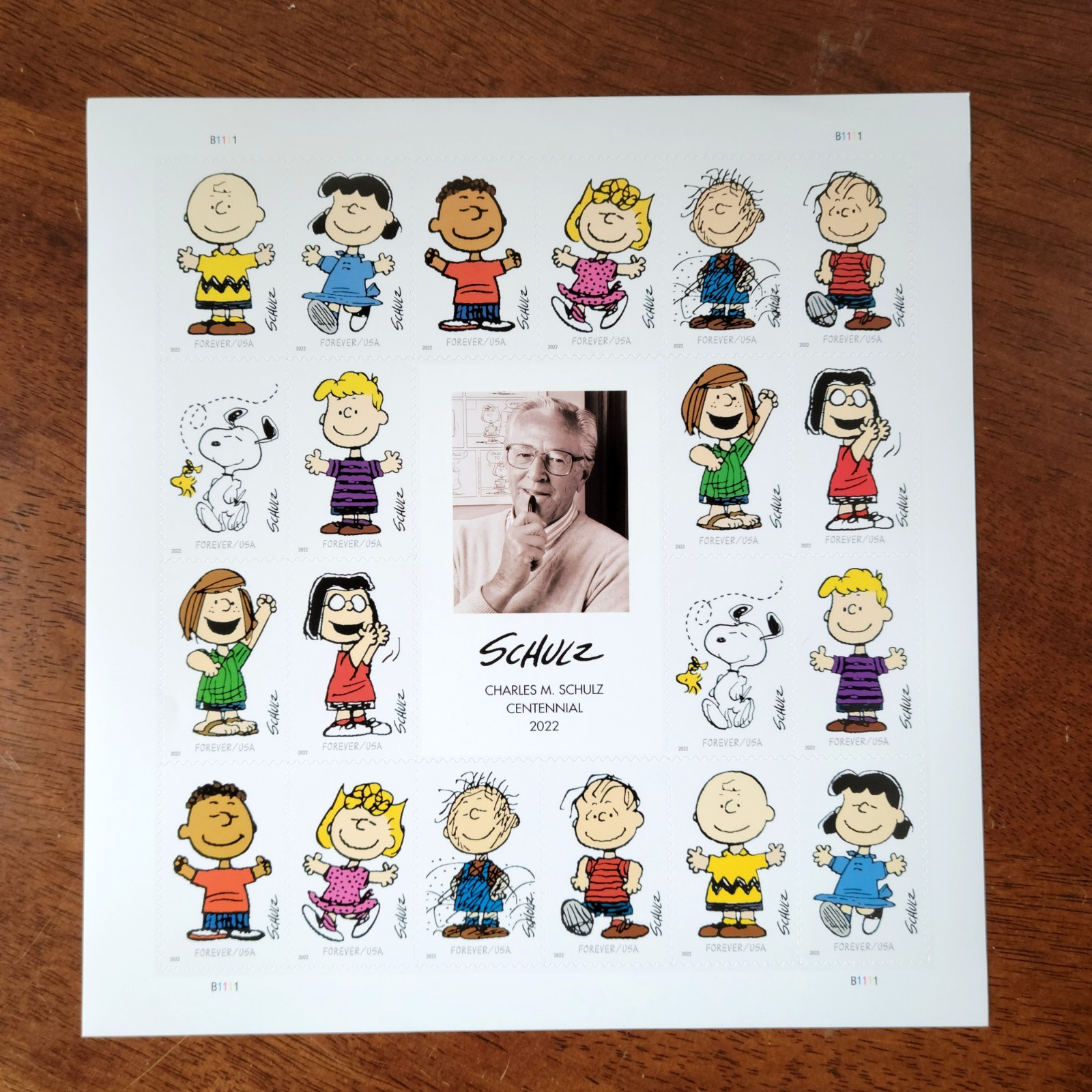 2023 CHARLIE BROWN PEANUTS SHEET OF 20 FIRST CLASS LETTER STAMPS