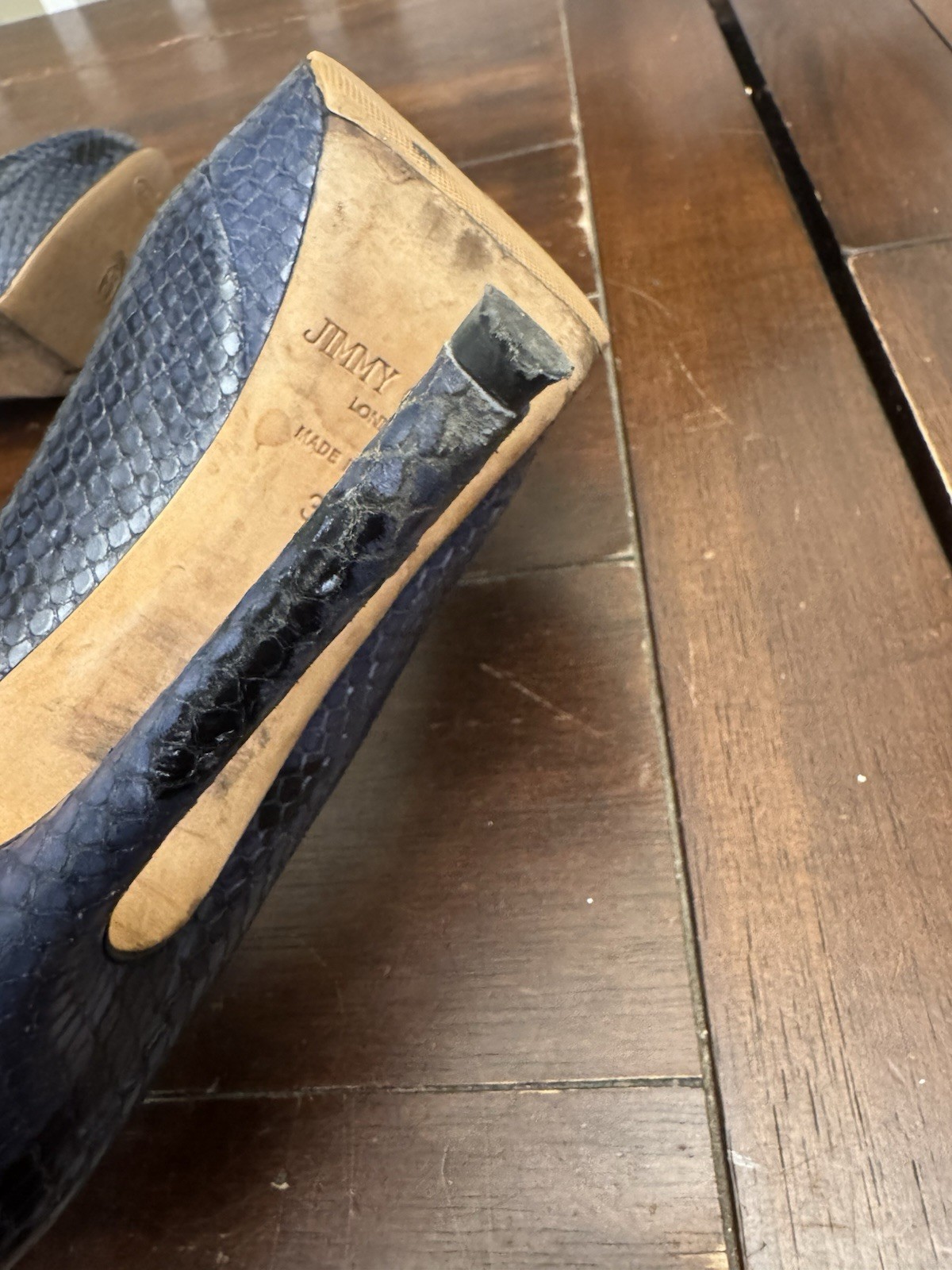 Jimmy Choo Cosmic Python Snakeskin Platform Pumps… - image 11