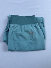 Figs Technical Jogger Scrub Pants Womens Size Medium Teal Zip Pocket