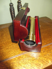 Solid Brass Selsi Telescope 30 x 40 in Wood Presentation Box Mint