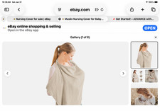 Konssy Muslin Nursing Cover for Baby Breastfeeding, Breathable 100 Cotton w bag