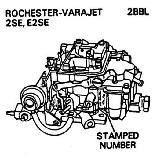 Kit de carburador para Oldsmobile, Pontiac, Chevrolet, Buick, Jeep 1982 -1984 2SE - Imagem 2 de 2