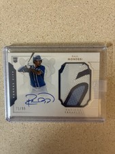 2016 Panini National Treasures Raul Adalberto Mondesi Auto Relic /99 RC Royals