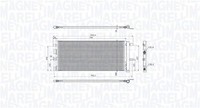 Magneti Marelli 350203103900 Kondensator, Klimaanlage FüR Ford