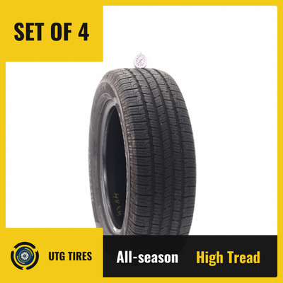 Set of (4) Used 225/60R17 Goodyear Reliant All-season 99V - 8.5-9/32