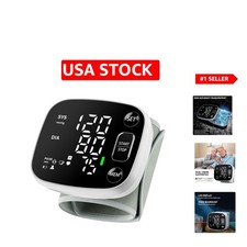 Rechargeable Wrist Blood Pressure Monitor with LED Display Voice Broadcast