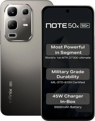 Infinix Note 50x 5G+ (Gray, 128GB 6GB RAM) 6.67'' Dimensity 7300 Global Version