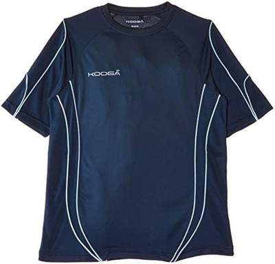 Kooga Pro Tech Teamwear Herren Kurzarmshirt T-Shirt, Sportshirt, Blau Navy, XS