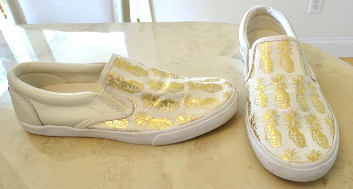 Baskets Slip-on BucketFeet Motif Ananas – Taille 4 Fille, Style Décontracté Et Fun !