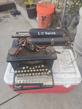 Antique Working 1923 LC Smith No. 2-8 S Cast Iron Desktop Typewriter Complete  thumbnail