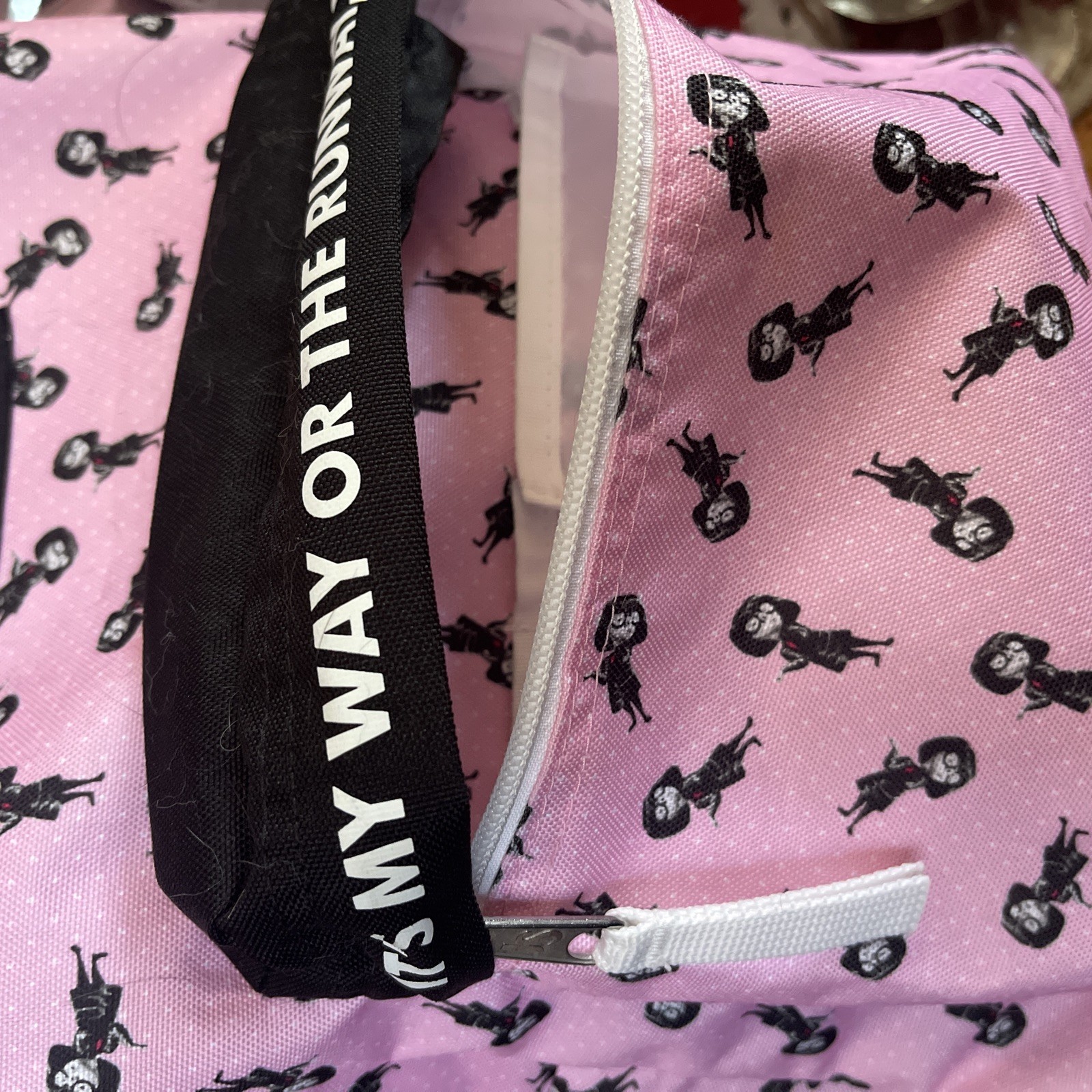 RARE Jansport Disney Pixar Pink INCREDIBLES EDNA Superbreak Backpack Never Used image 8