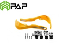 Enduro Handguards Wrap Around Yellow With Alloy Reinforcement Bar & bolt Kit