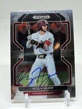 2022 Panini  Prizm PDP206 Kody Huff MLB SIGNED Baseball Card Guardians
