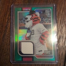 2026 Topps Series One Paws Detroit Tigers Green Game-Used Memorabilia 91/99