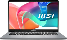MSI Modern 14 Windows 11 Laptop, Intel Core i3, 512 GB SSD, 8GB RAM, 14" Silver