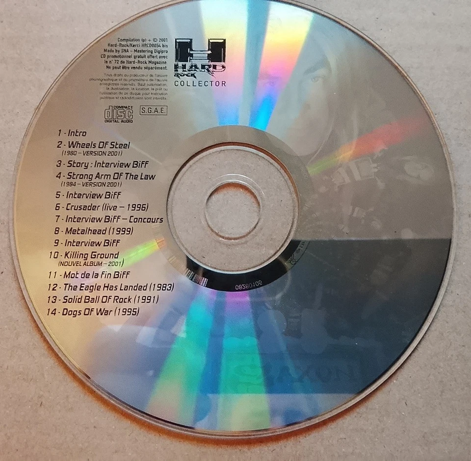 Saxon CD single Live to Rock + CD (Heft Promo Frankreich) - Bild 3 von 3