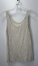 A New Day Leopard Print White Tank Top Size XL