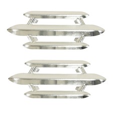 Horn Grilles Custom 3-bar Pair Fits Air Cooled Vw Beetle 52-67