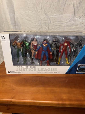 #ad DC Collectibles Justice League We Can Be Heroes 7 Pack Boxed Figure Set $70.00