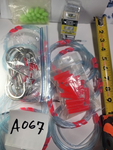 Impianti per Spada Pesca Leader Kit 300pd con Crimpature 10/0 Ganci Perline Luminose A067 - Foto 2 di 4