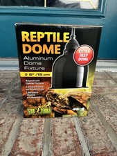 Reptile Dome Aluminum Fixture Dual Reptile Lamp 6  / 15 Cm