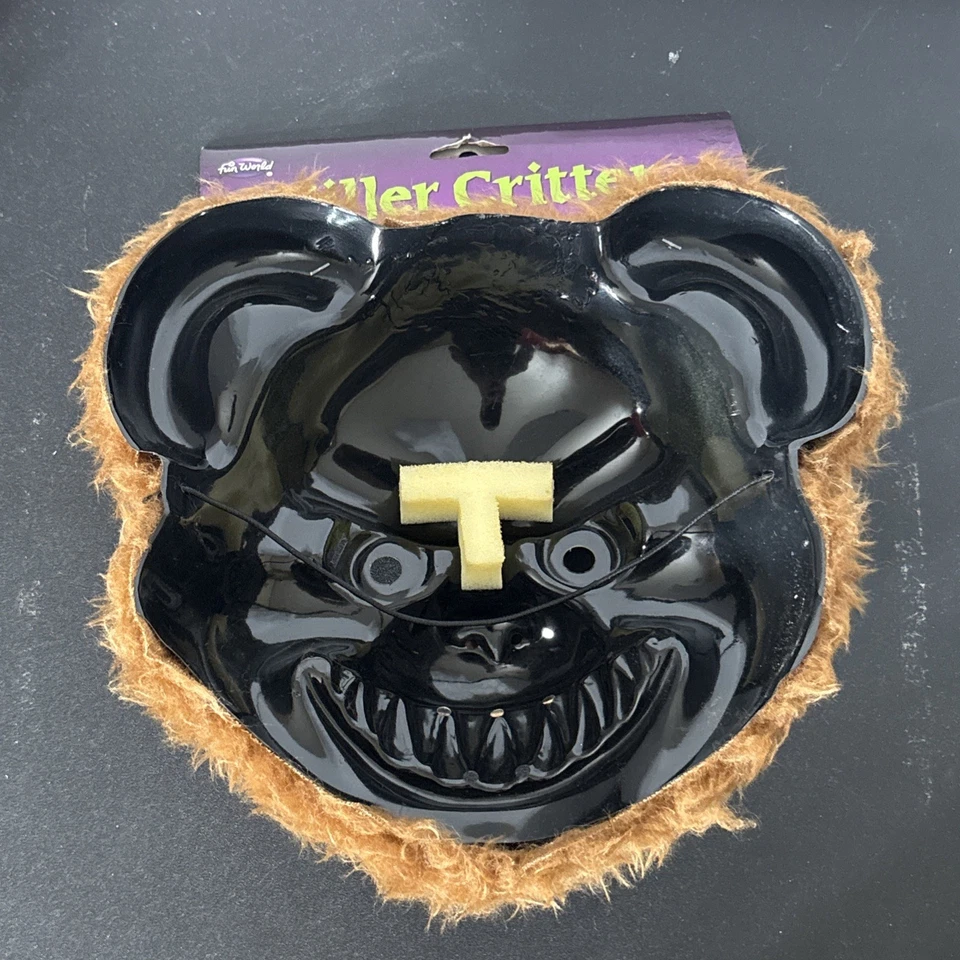 Fun World Killer Furry Brown Bear Adult Costume Mask - Image 2 of 2