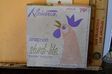 Vintage NOS Kleinert's Snap On Sturdi-Lite Baby Pants 3174 Medium