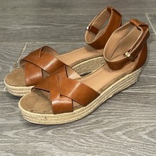 Michael By Michael Shannon Tan Platform Espadrilles Shoes Summer Women  s 7.5