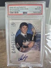 2005-06 UD Alexander Ovechkin Future Watch Auto /999 PSA8 Washington Capitals