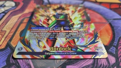 Bardock FS05-01 Gold Rare Promo Leader Dragon Ball Card Fusion