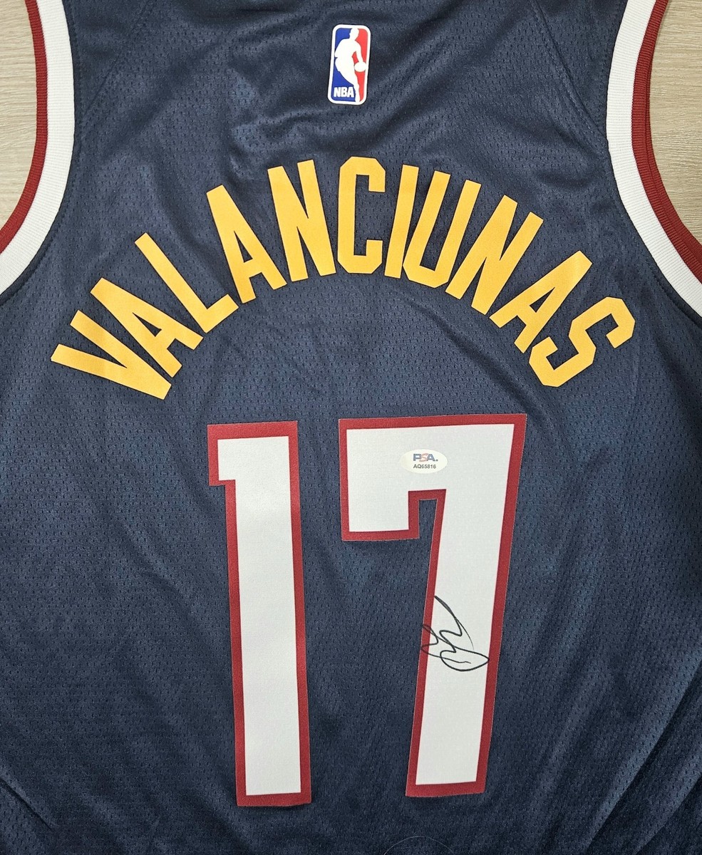 Jonas Valanciunas Signed Autographed Denver Nuggets Jersey PSA