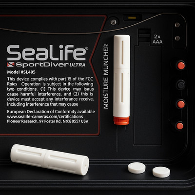 Nachfüllbare SeaLife Tockenmittel Kapseln wie SL911